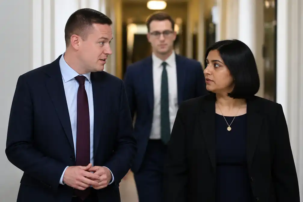 Britse ministers Streeting en Mahmood verontschuldigen zich om microfoongrap over gevangenisvrijlating