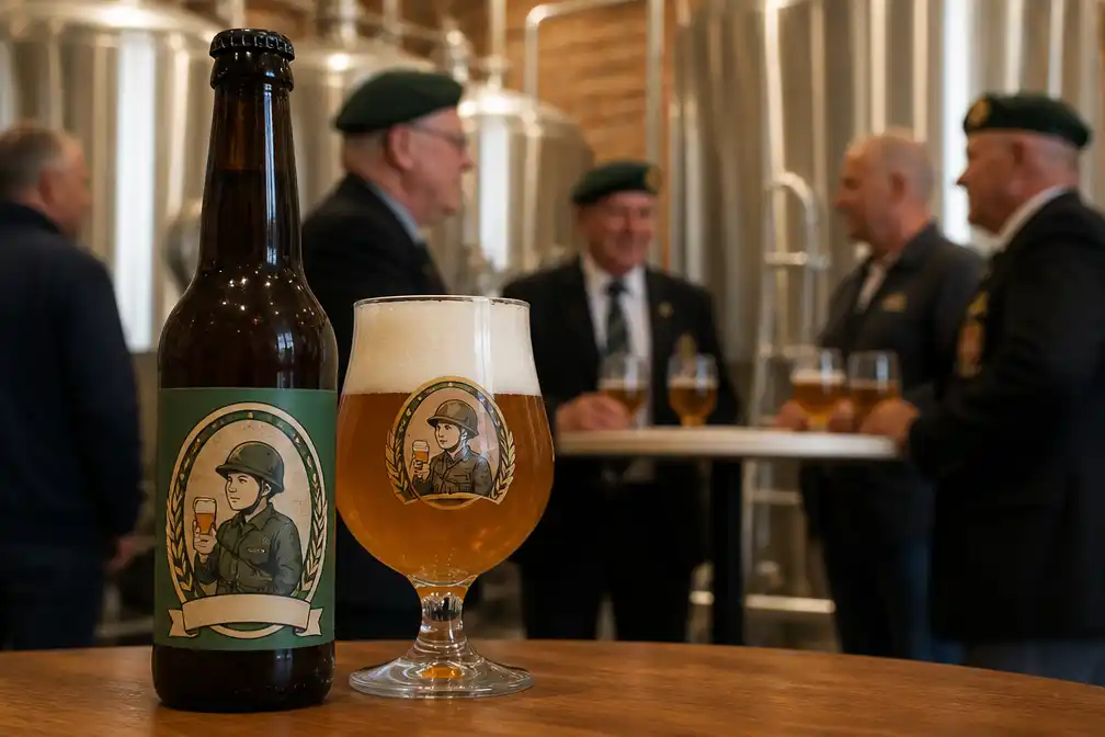 Vriendenkring Oud Soldaten Peizegem brengt eigen bier 'Het Soldaatje' uit voor 25-jarig bestaan