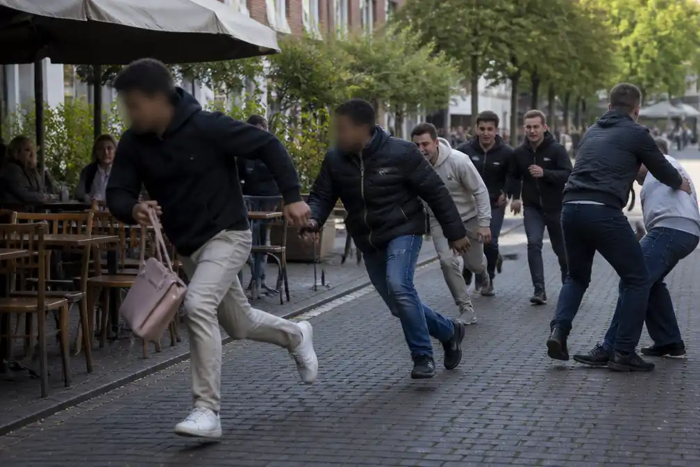 Duo riskeert jaar cel voor handtasdiefstal op terras, achtervolgd door jongeren