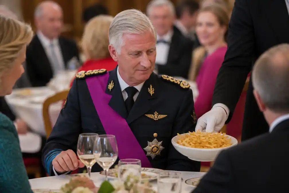 Belgische koning Filip laat friet staan op nationale feestdag om gezondheid