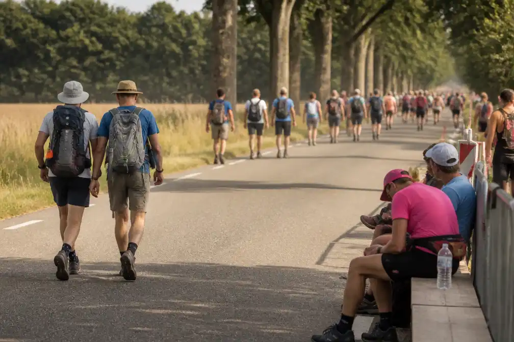 1.249 uitgevallen op zwaarste dag Nijmeegse Vierdaagse