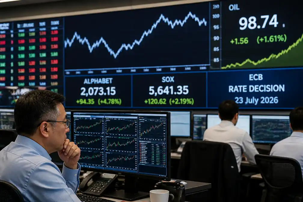 Aziatische beurzen verdeeld: chipfondsen stijgen door AI-investeringen Alphabet, olie richting $100