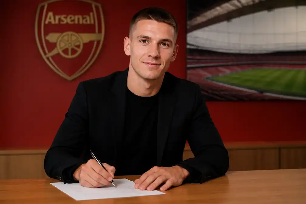 Arsenal haalt Griekse aanvaller Christos Tzolis voor 34 miljoen pond van Club Brugge
