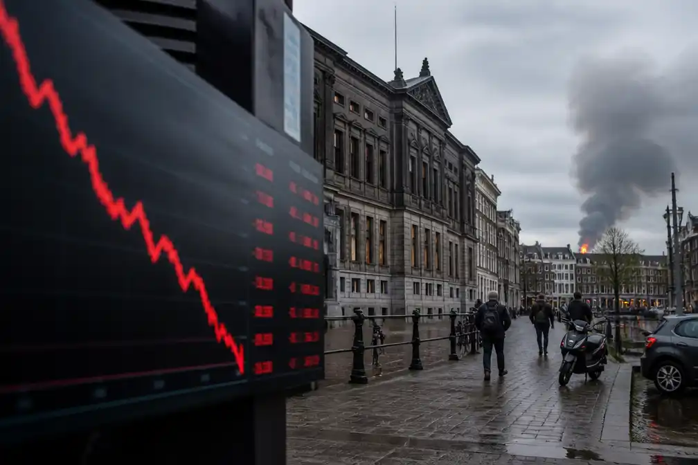 AEX sluit flink lager door Iranoorlog; olieprijs boven 100 dollar
