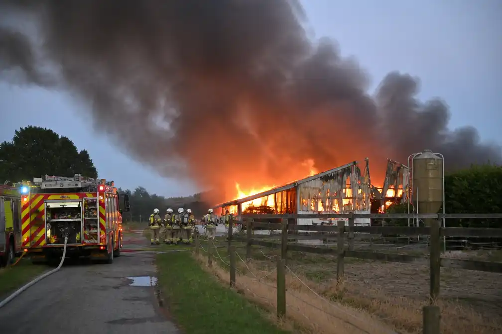 Uitslaande brand bij paardenpension in Zillebeke, paarden in veiligheid