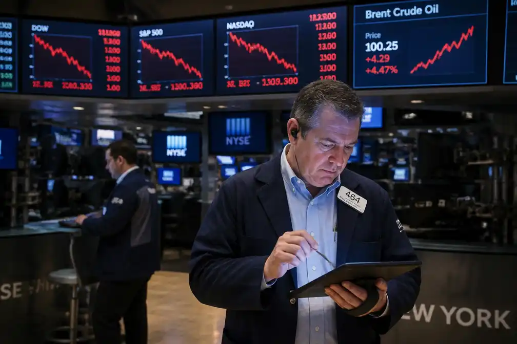 Wall Street sluit fors lager door olie boven $100 bij Midden-Oosten oorlog