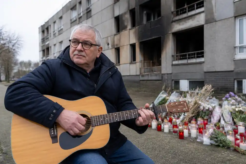 Overlevende van brand Linkeroever schrijft lied ter ere van vijf omgekomen buren