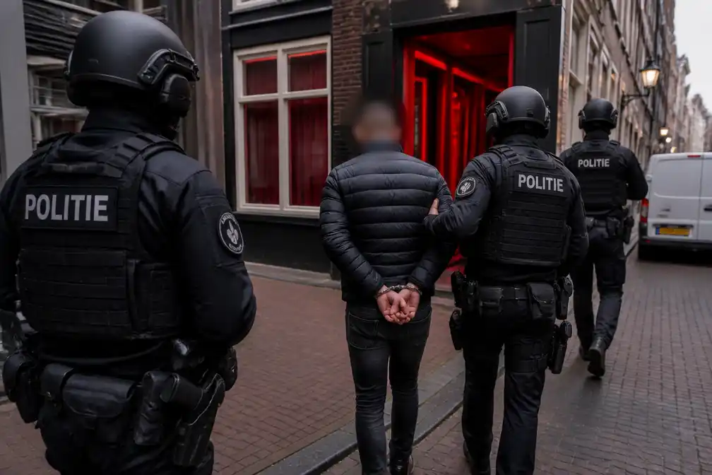 Politie rolt beruchte Roemeense pooierbende op in Amsterdamse Wallen
