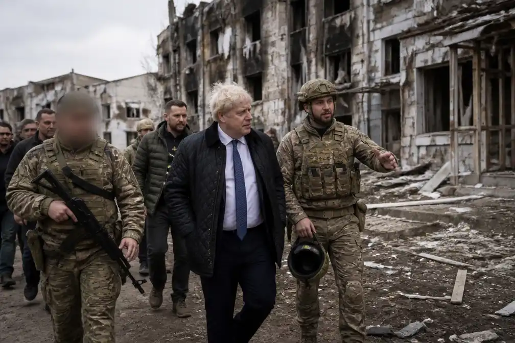 Documentaire volgt Boris Johnson aan het front in Oekraïne