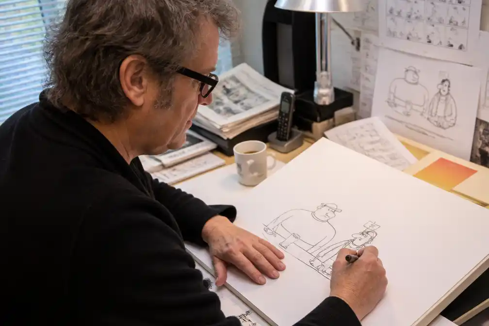 Cartoonist Paul Kusters publiceert 'Toos en Henk' op 25 juli 2026