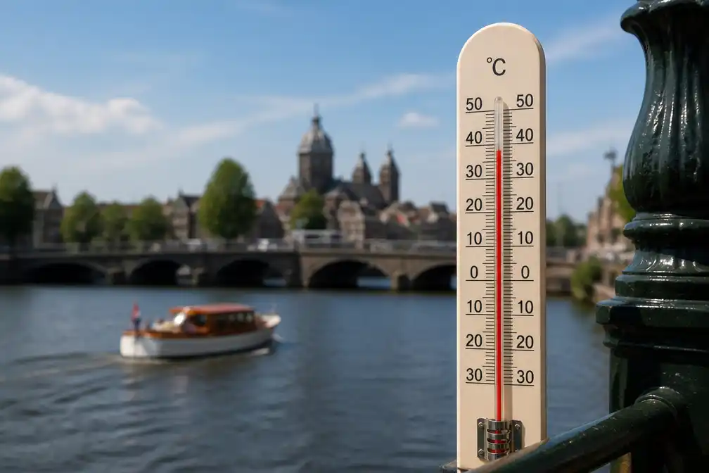 Weer Nederland: maandag regen, daarna tropische hitte tot 36°C op woensdag