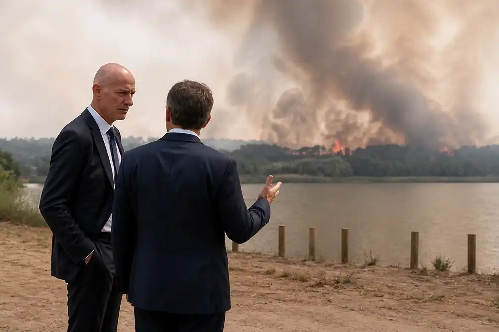 Franse minister: Natuurbrand Bordeaux zware klap voor lokale economie