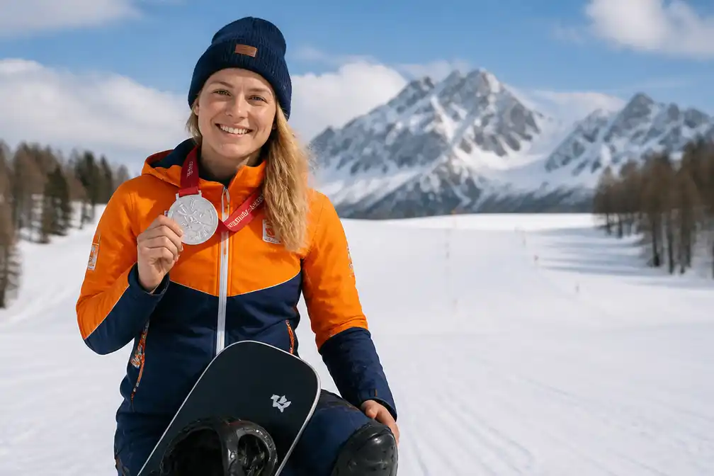 Parasnowboardster Lisa Bunschoten-Vos stopt met topsport voor gezin