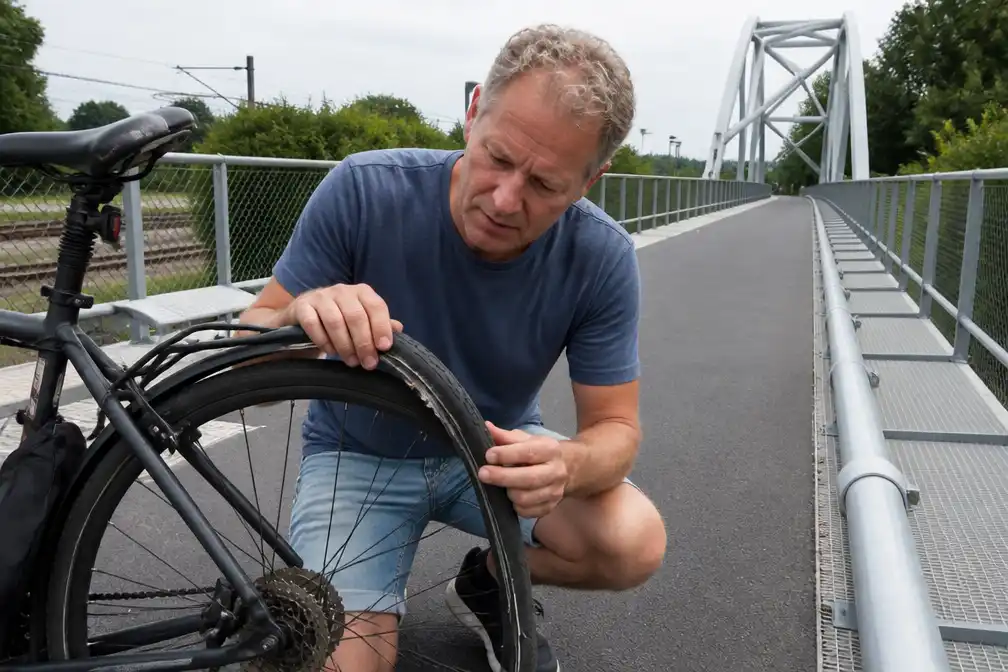 Fietser stuurt rekening naar gemeente na wielschade aan nieuwe brug