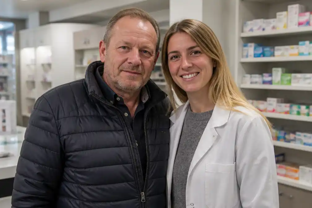 Ronny (56) vindt liefde in apotheek bij Mirthe (31), lacht om leeftijdsverschil