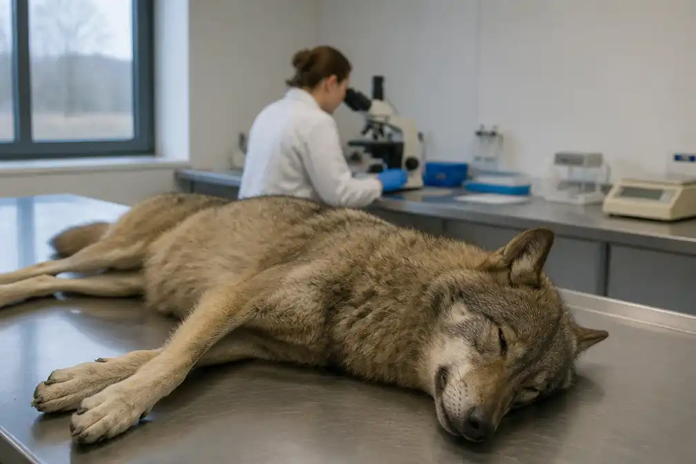 Autopsie van wolvin Noëlla toont 35 welpen; drie nakomelingen nog in Limburg
