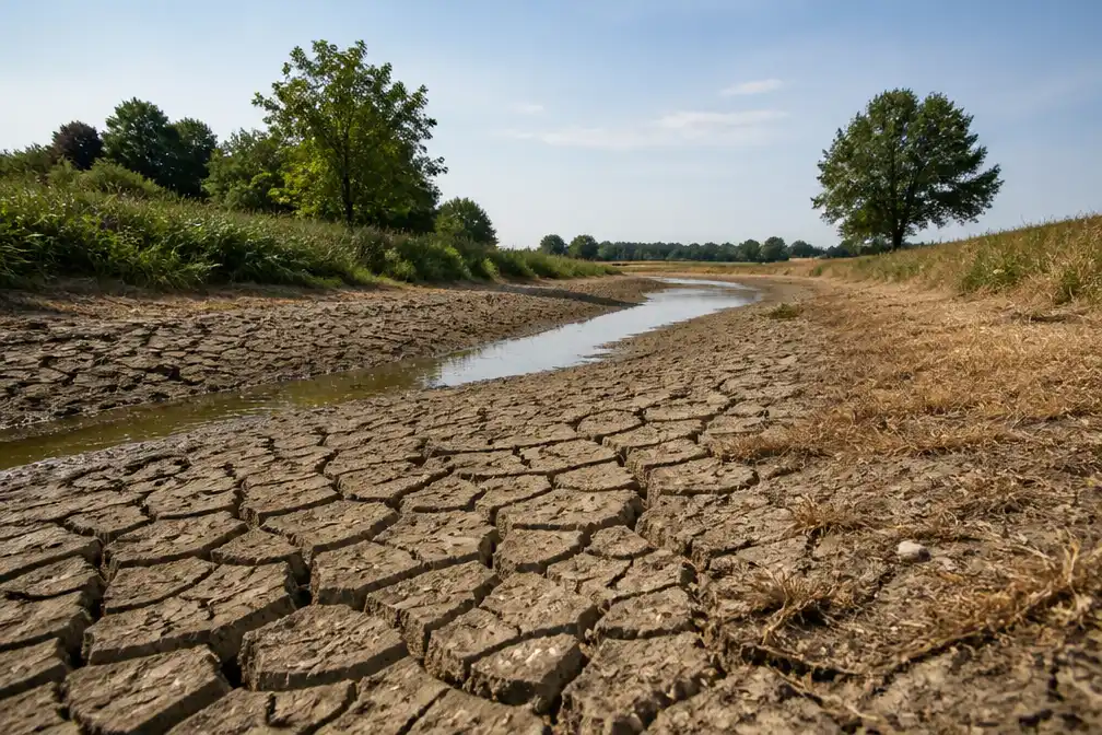 Neerslagtekort in Nederland verder toegenomen ondanks lichte regen