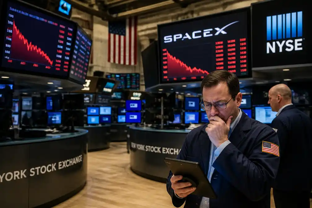 Aandeel SpaceX 20 procent onder beursgangprijs, 1,2 biljoen dollar verloren