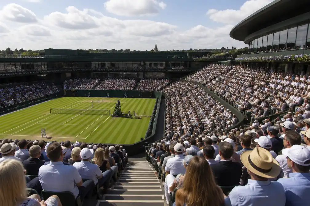 Wimbledon vestigt bezoekersrecord ondanks overlap met WK voetbal