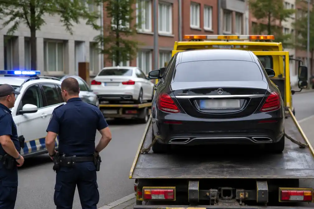 Politie neemt 4 auto's in beslag tijdens trouwstoet in Deurne wegens gevaarlijk rijgedrag