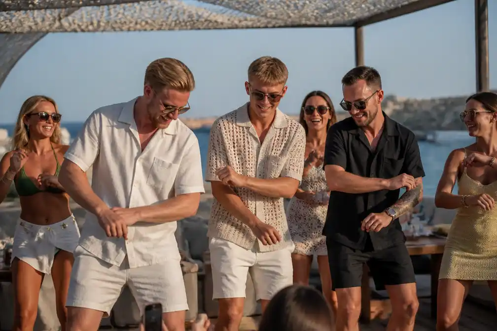 Rode Duivels De Bruyne en De Ketelaere amuseren zich op Ibiza met dansimitaties