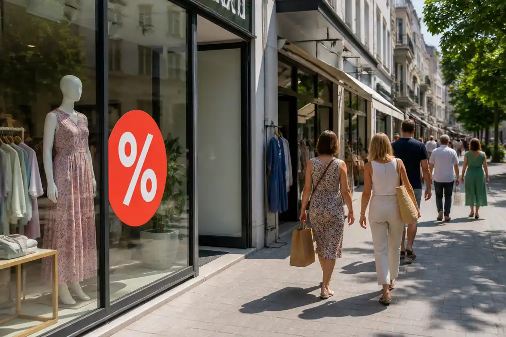 Hitte temperde zomersolden voor zelfstandige modewinkels