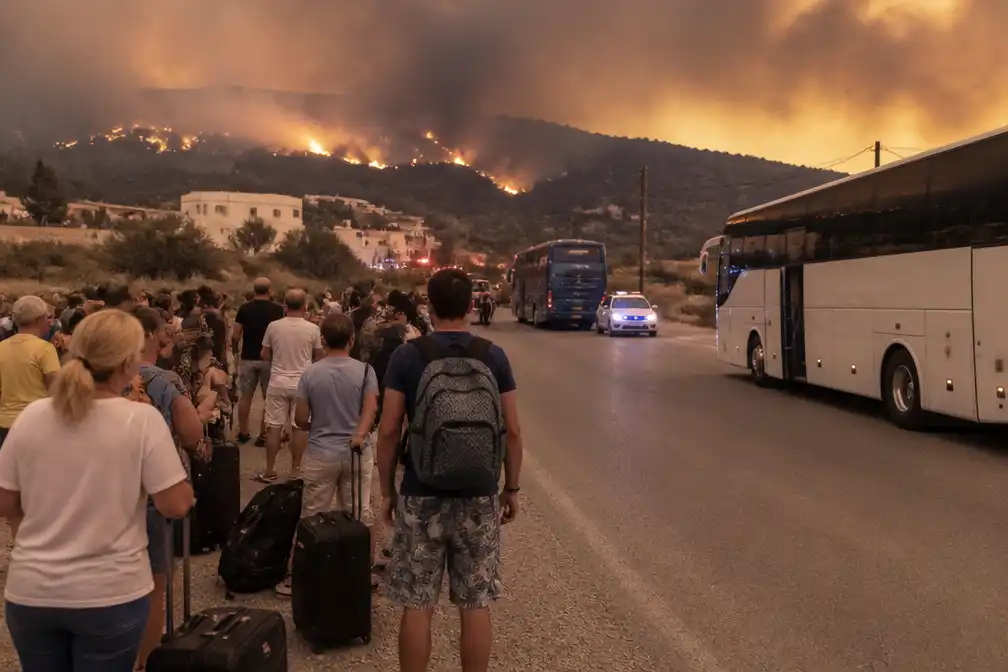Nieuwe evacuaties op Kreta door bosbranden; Spanje heft noodtoestand op, Frankrijk laat terugkeer toe