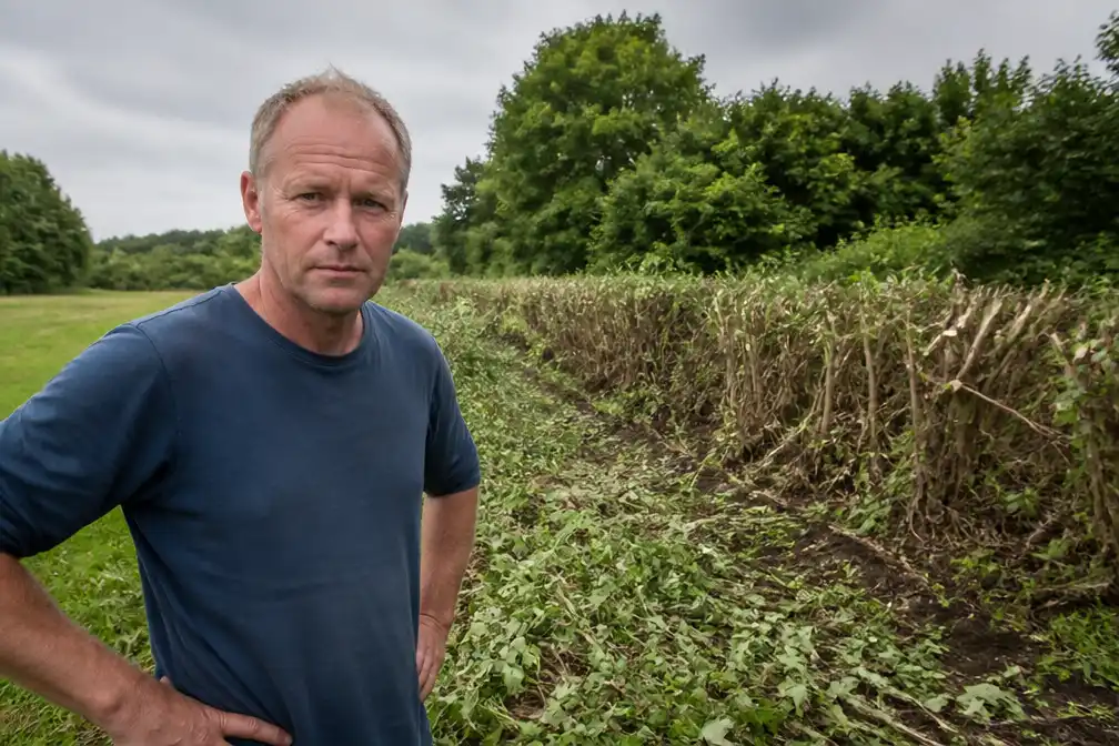 Biologische boer snoeit per ongeluk heg met vogeltjes in broedseizoen