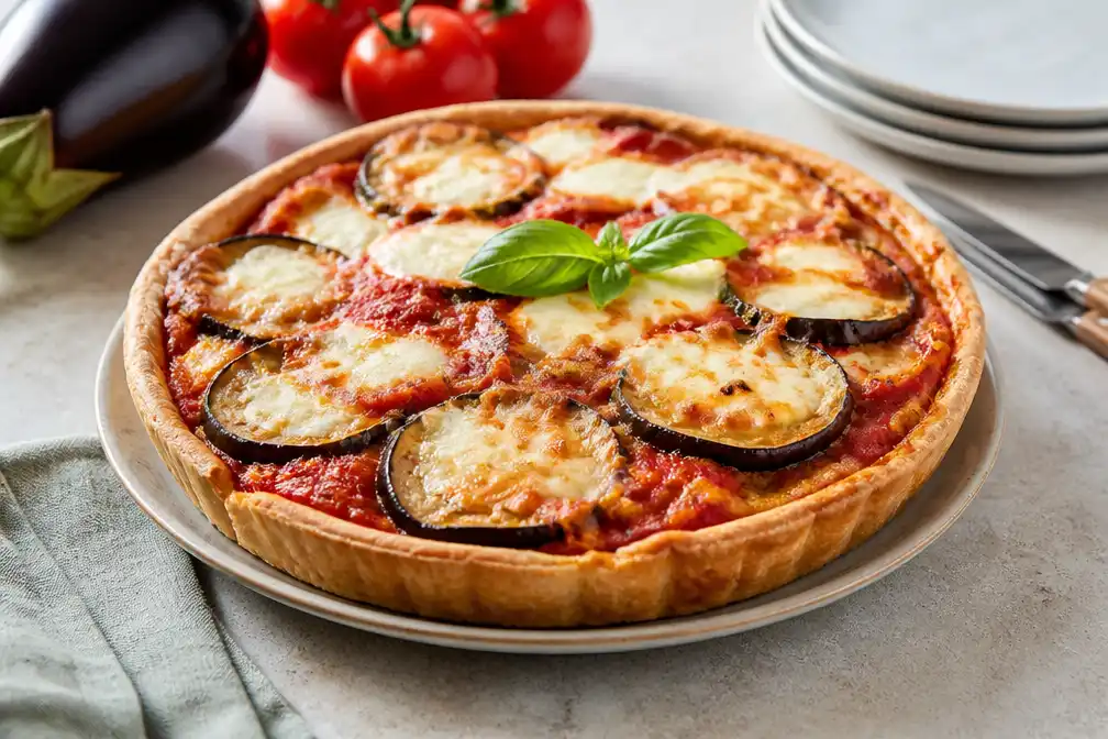 Wat Eten We Vandaag: recept voor parmigiana di melanzane-taartje